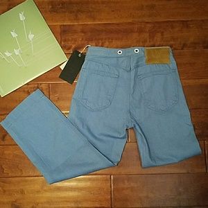 {NWT} Rag & Bone powder blue crop jeans